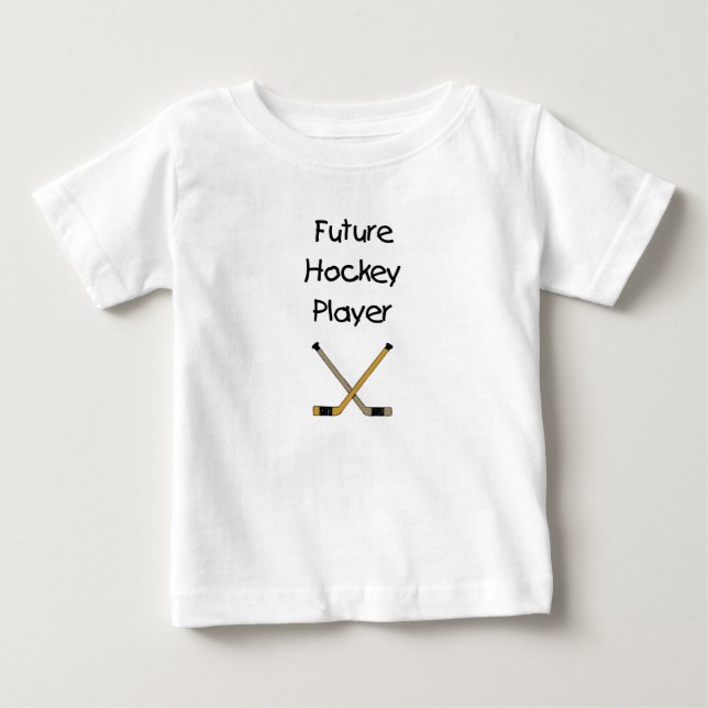 T-shirt Pour Bébé Futur joueur de hockey (Devant)