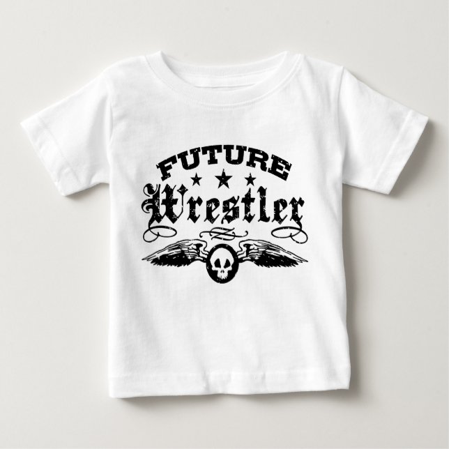 T-shirt Pour Bébé Futur lutteur (Devant)