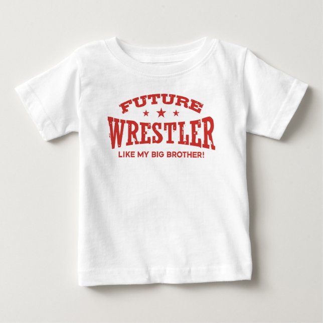 T-shirt Pour Bébé Futur Lutteur Comme Mon Grand Frère (Devant)
