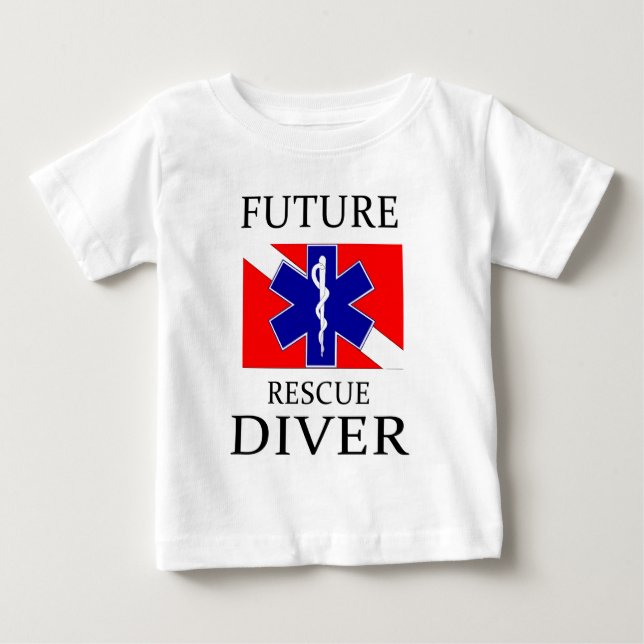 T-shirt Pour Bébé Futur plongeur de délivrance (Devant)