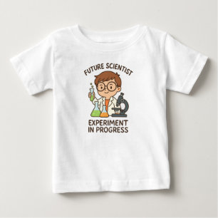 T-shirt Pour Bébé Futur scientifique - Expérience en cours