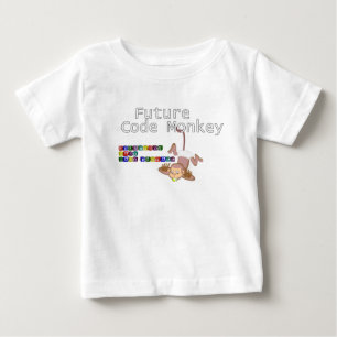 T-shirt Pour Bébé Futur singe de code