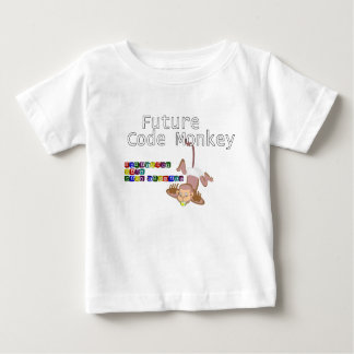 T-shirt Pour Bébé Futur singe de code
