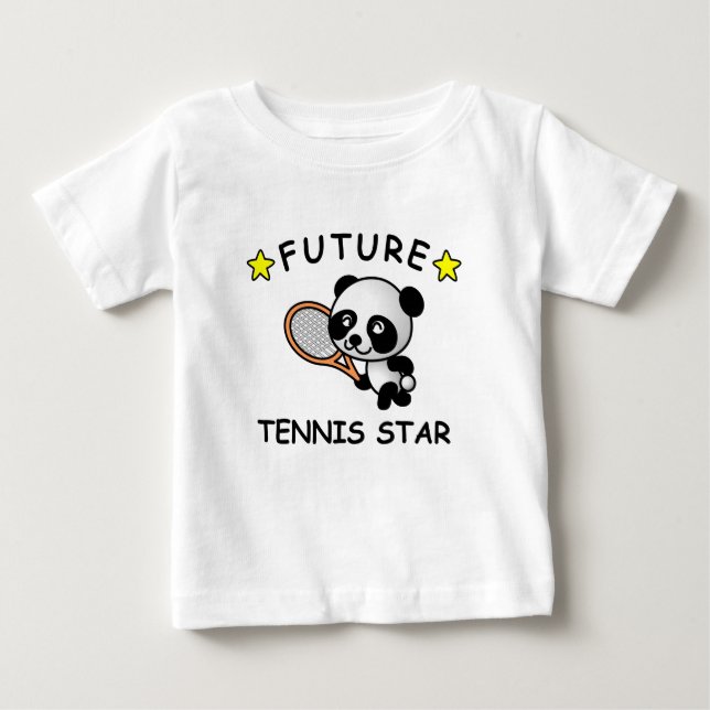 T-shirt Pour Bébé Futur star du tennis (Devant)