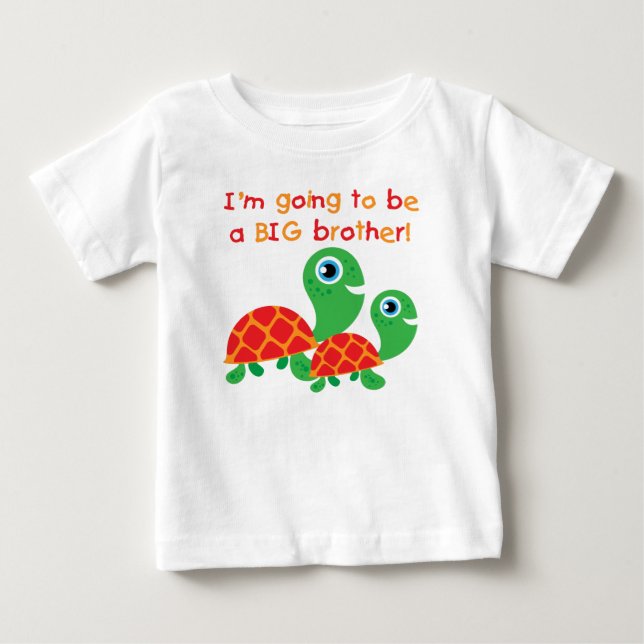 T-shirt Pour Bébé Futur tortues Big Brother (Devant)