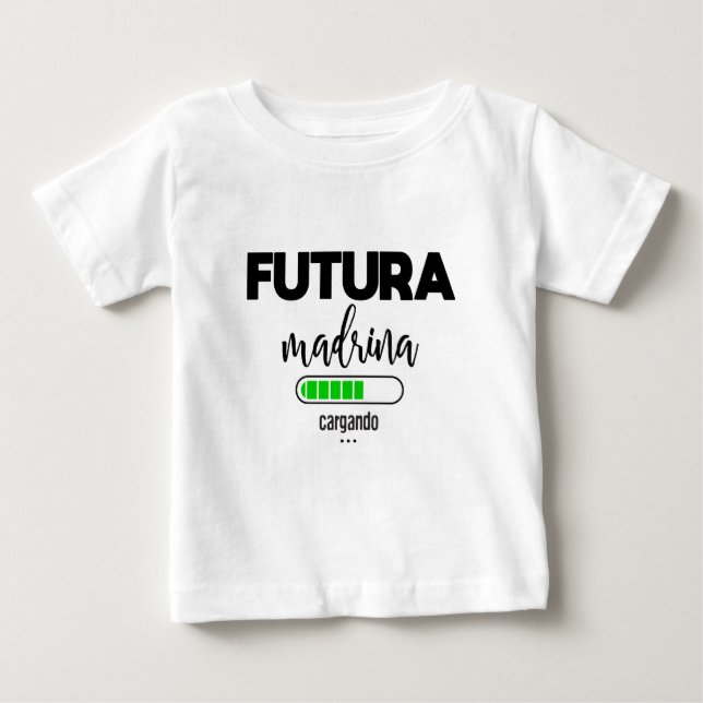T-shirt Pour Bébé Futura madrina cargando (Devant)