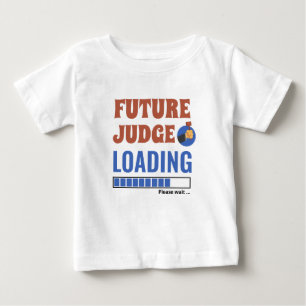 T-shirt Pour Bébé Future Juge Chargement Funny Personnalisé Unisex