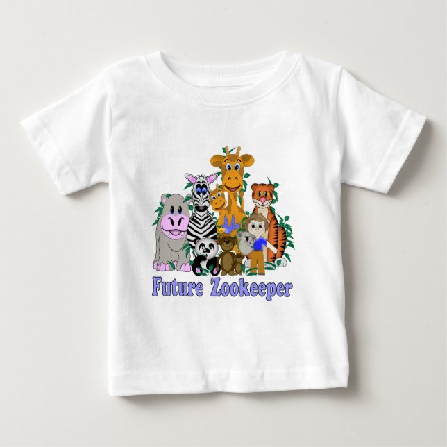 T-shirt Pour Bébé Future Zookeeper (Devant)