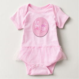 T-shirt Pour Bébé Fuzzy Cotton Tail Bunnies
