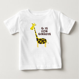 T-shirt Pour Bébé G est pour Giraffe