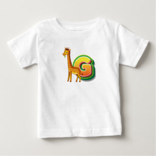T-shirt Pour Bébé G pour Girafe