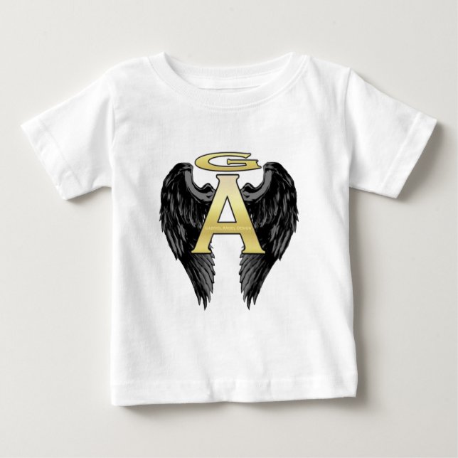 T-shirt Pour Bébé Gabriel Angel Design Wings Logo (Devant)
