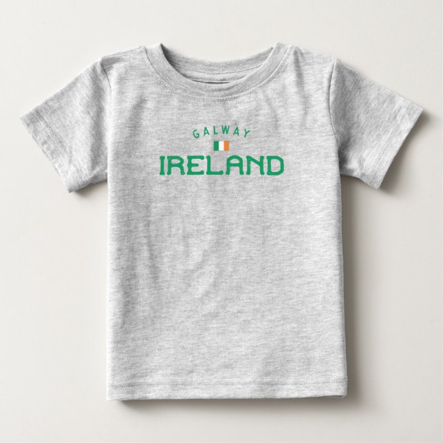 T-shirt Pour Bébé Galway Irlande en détresse (Devant)