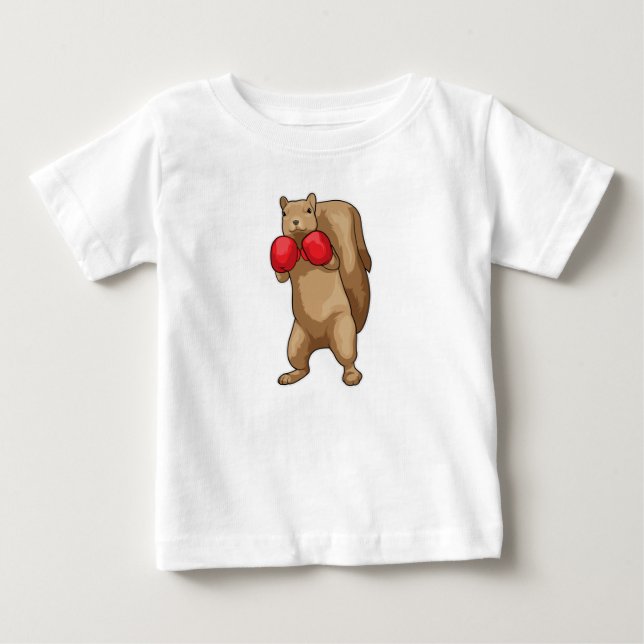 T-shirt Pour Bébé Gants de boîte à écureuil (Devant)
