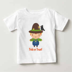 T-shirt Pour Bébé Garçon Épouvantail Mignon Enfants Halloween