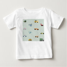 Garçon Mignon Transport Voiture Motif Enfants