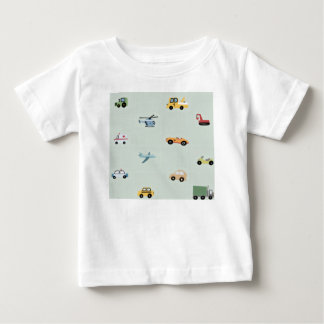 T-shirt Pour Bébé Garçon Mignon Transport Voiture Motif Enfants