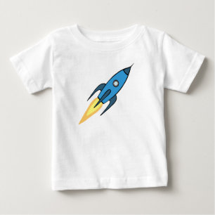T-shirt Pour Bébé Garçon personnalisé bleu d'espace