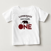 Garçons Lumberjack Bear Flèches 1er Anniversaire T