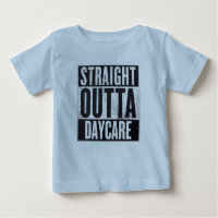 Garçon's Straight Outta Garderie Drôle Tee