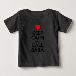 T-shirt Pour Bébé Gardez le calme appeler Baba
