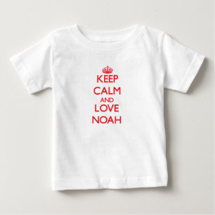 T-shirt Pour Bébé Gardez le calme et aimez Noé