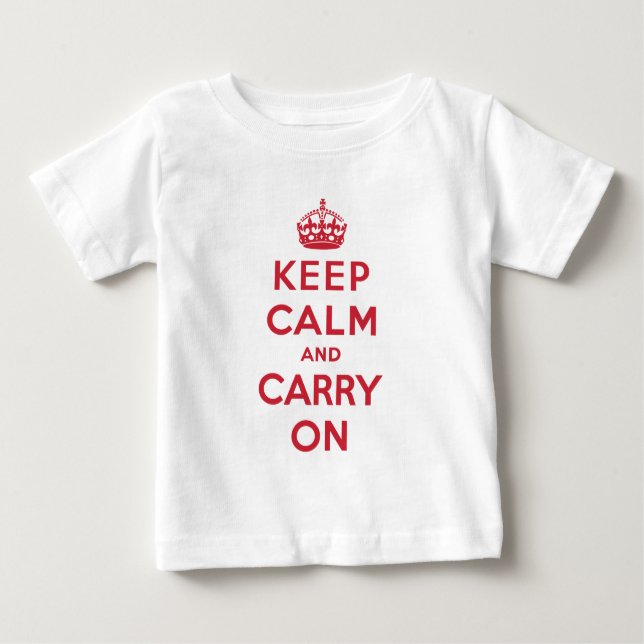 T-shirt Pour Bébé Gardez le calme et continuez (Devant)