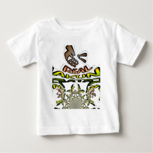 T-shirt Pour Bébé Gardez-le réel : Art Kaleidoscope Impression/Graph