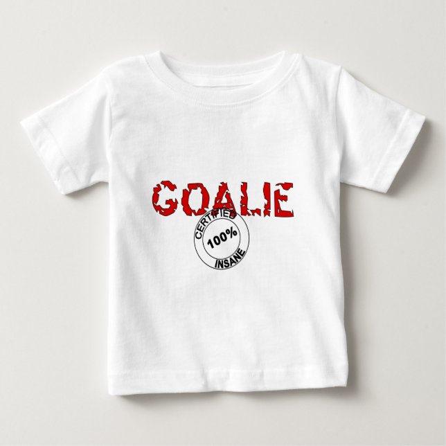 T-shirt Pour Bébé Gardien de but aliéné certifié (Devant)