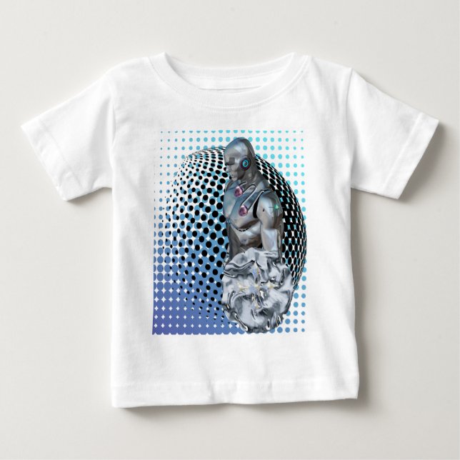 T-shirt Pour Bébé Gardien du royaume numérique (Devant)