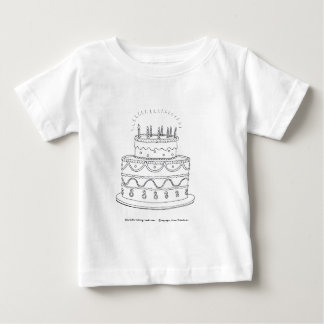 T-shirt Pour Bébé Gâteau d'anniversaire