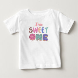 T-shirt Pour Bébé Gâteau d'anniversaire sucré un an Lollipop Candy