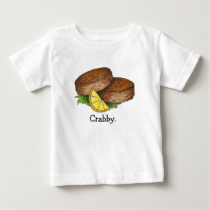 T-shirt Pour Bébé Gâteau de crabe épicé du Maryland Crabcake Fruits 