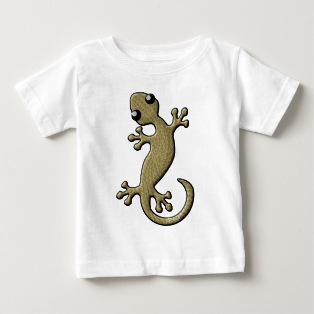 T-shirt Pour Bébé Gecko en osier (Devant)