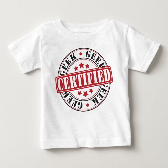 T-shirt Pour Bébé Geek certifié (Devant)