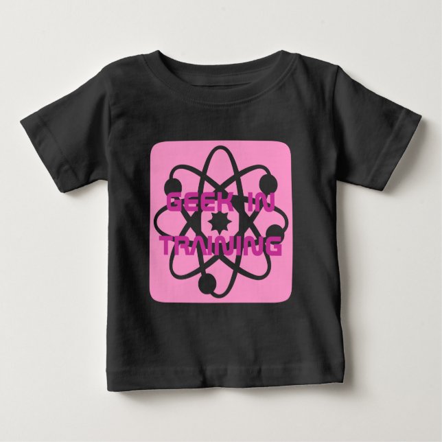 T-shirt Pour Bébé Geek En Formation (Devant)
