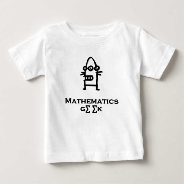 T-shirt Pour Bébé Geek mathématique de trois yeux (Devant)