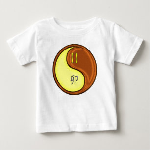 T-shirt Pour Bébé Gémeaux & Lapin de Bois