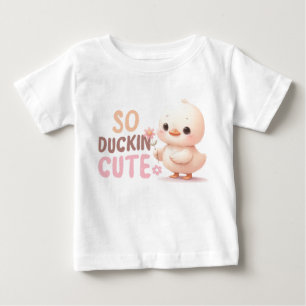 T-Shirt Pour Bébé Gentil - Duckin’ - Dessin Du