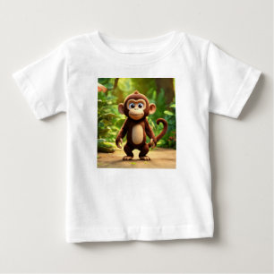 T-shirt Pour Bébé George Curieux : Le Petit Voyageur