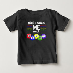 T-shirt Pour Bébé GiGi aime ME et Bingo