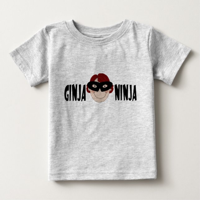 T-shirt Pour Bébé Gingembre Ninja (Devant)