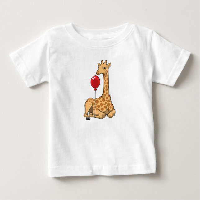 T-shirt Pour Bébé Girafe balloon (Devant)