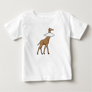 T-shirt Pour Bébé Giraffe avec nuage