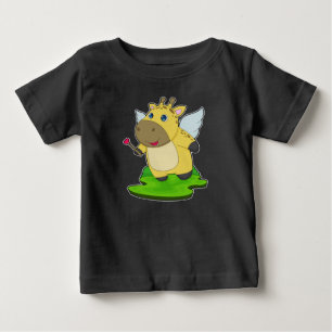 T-shirt Pour Bébé Giraffe Fairy Baguette magique