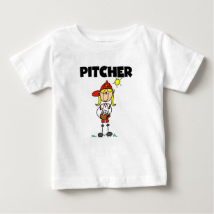 T-shirt Pour Bébé Girl Pitcher