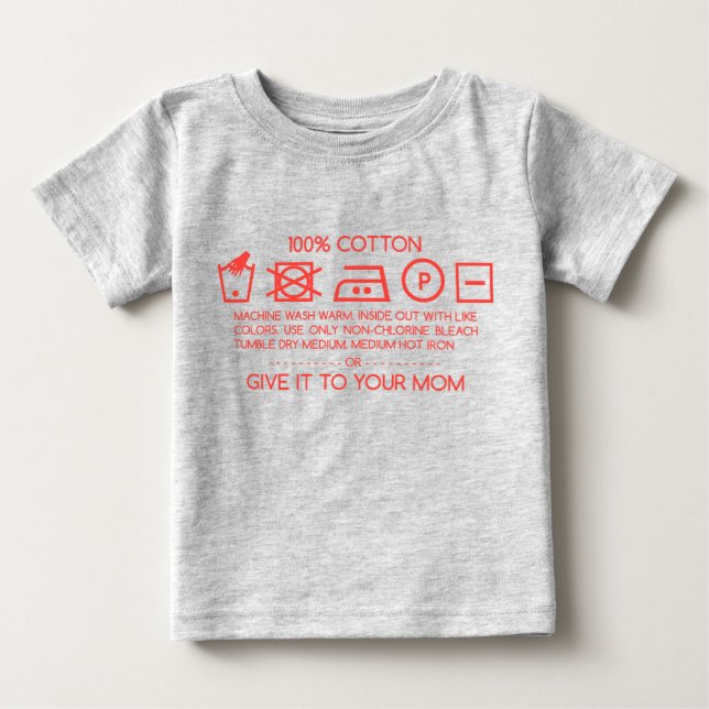 T-shirt Pour Bébé Give it to your mom 4 (Devant)