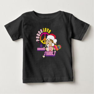 T-shirt Pour Bébé Gizmo   Peace Love & Midnight Snacks