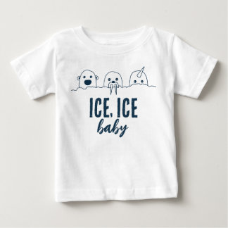 T-shirt Pour Bébé Glace Bébé Bébé mignon Animaux arctiques Bébé Chem