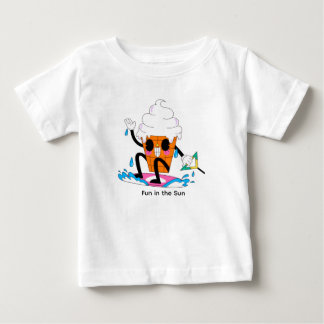 T-shirt Pour Bébé Glace fondante amusante en surf – Chariot d'été mi
